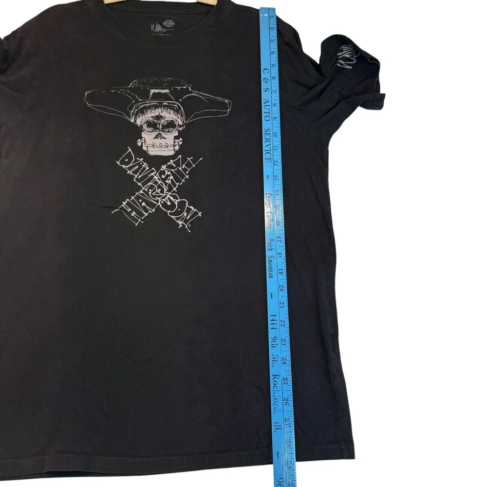 Harley Davidson Willie G Skull Graphic T Shirt Black Limited Edition Mens Medium